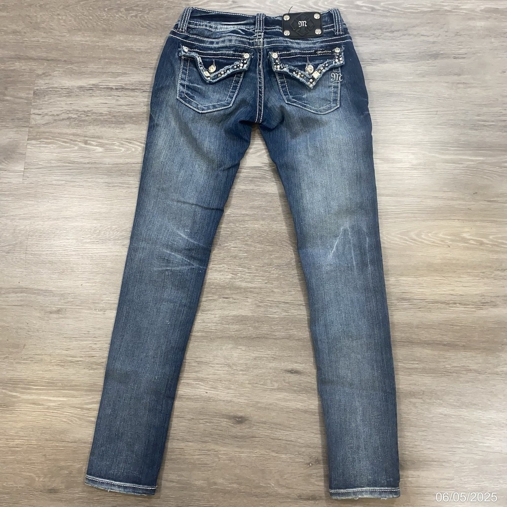 Miss Me Women's Skinny Jeans - Dark Blue